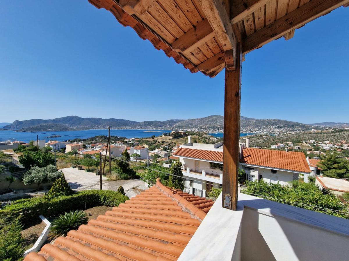 Villa Liana : Luxury Villa With Fantastic Sea View, Near Airport Porto Rafti Exterior photo