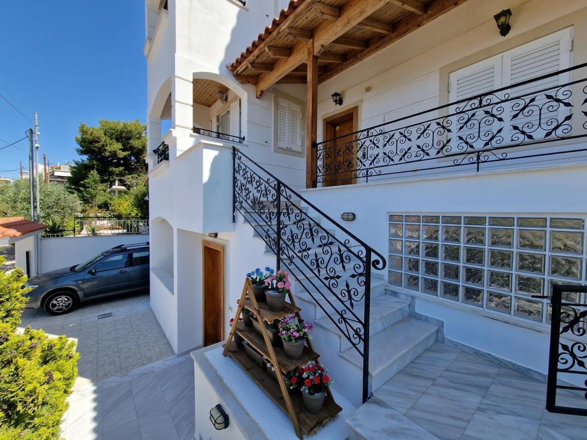 Villa Liana : Luxury Villa With Fantastic Sea View, Near Airport Porto Rafti Exterior photo