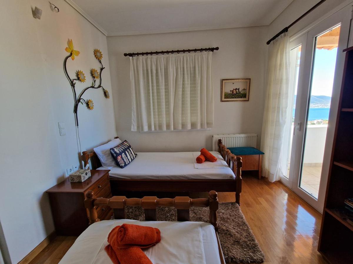Villa Liana : Luxury Villa With Fantastic Sea View, Near Airport Porto Rafti Exterior photo