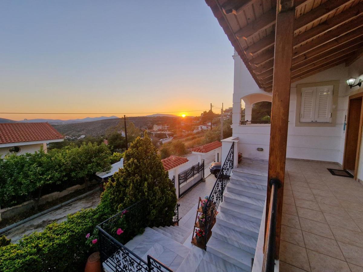 Villa Liana : Luxury Villa With Fantastic Sea View, Near Airport Porto Rafti Exterior photo